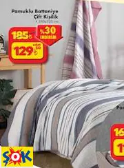 PAMUKLU BATTANİYE ÇİFT KİŞİLİK PAMUKLU BATTANİYE ÇİFT KİŞİLİK